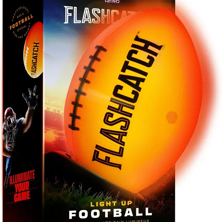 Faire Light Up Football – LED Glow Football for Night Play    FAIRE