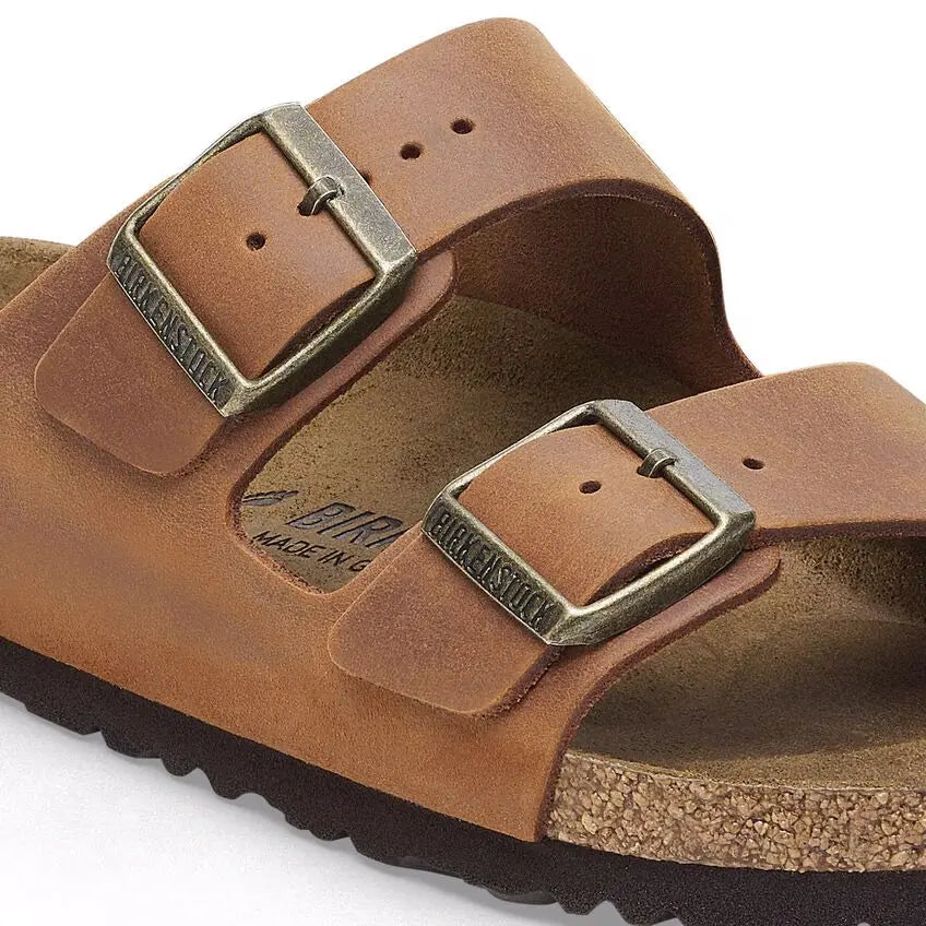 Birkenstock Arizona Oiled Leather – Two-Strap Sandals for Women    BIRKENSTOCK