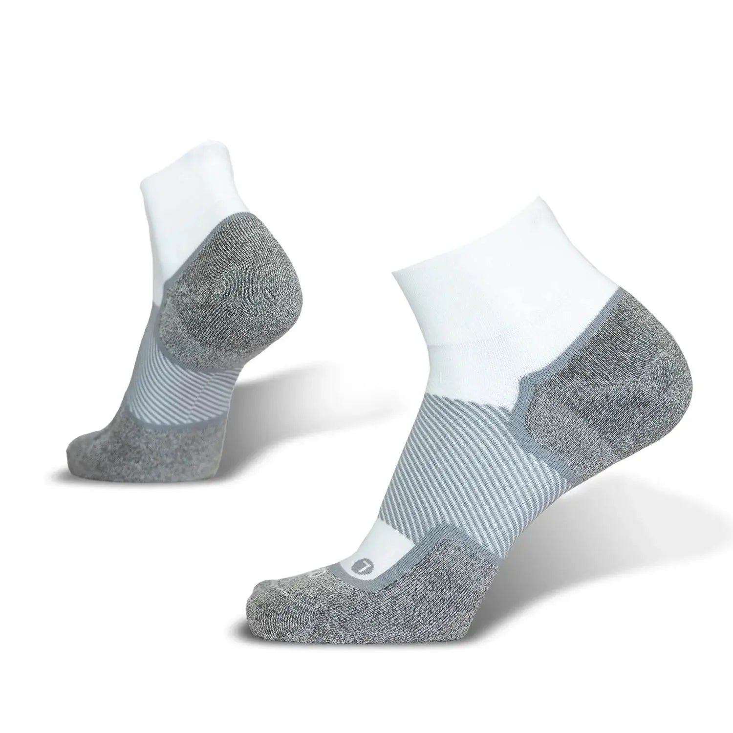 OS1st Wellness Performance Quarter Crew Socks – Compression & Comfort for Sensitive Feet  WHITE / XL  OS1st