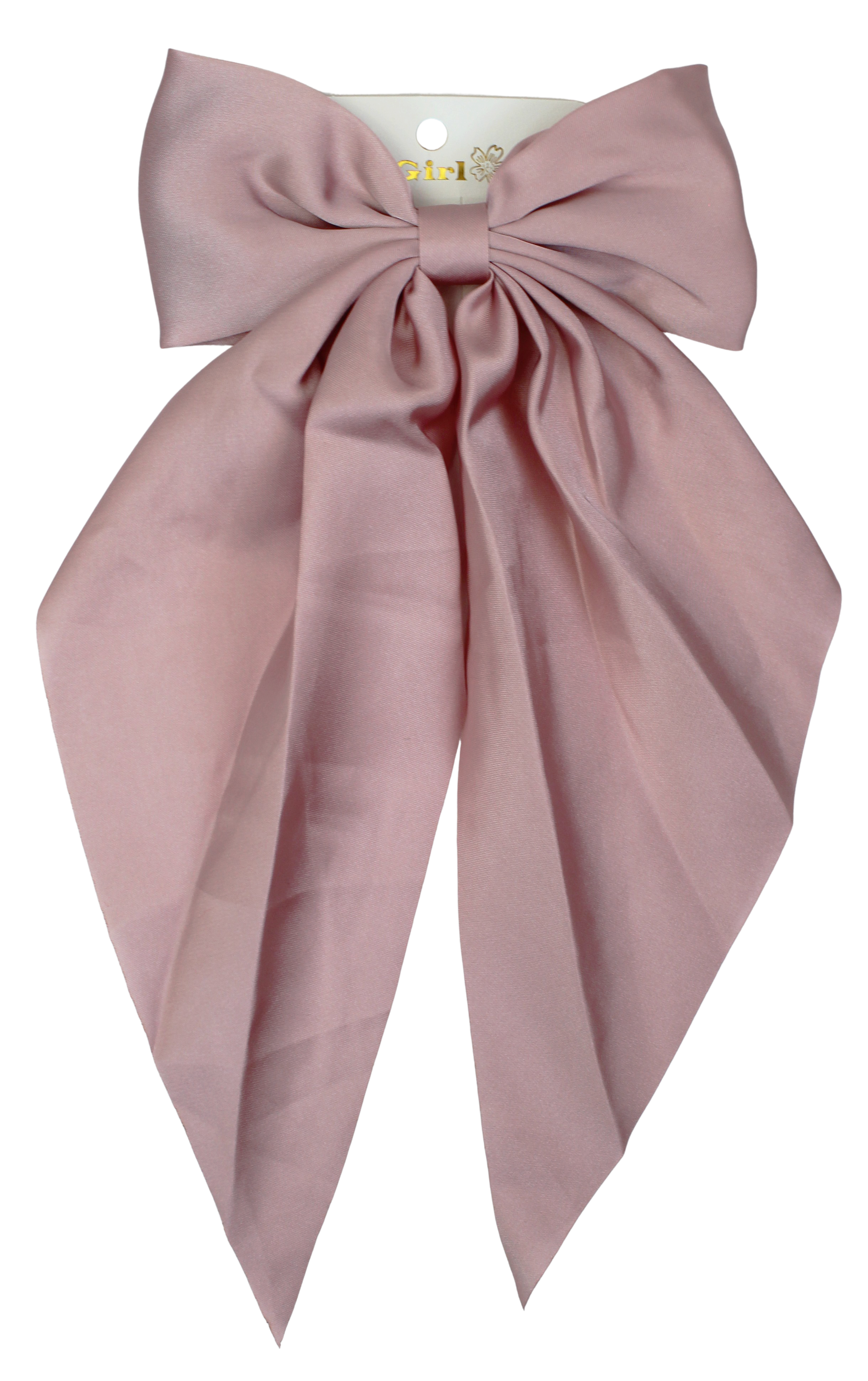Joia Silk Bow Hair Pin – Elegant Statement Hair Accessory  DUSTY PINK  JOIA TRADING CO.