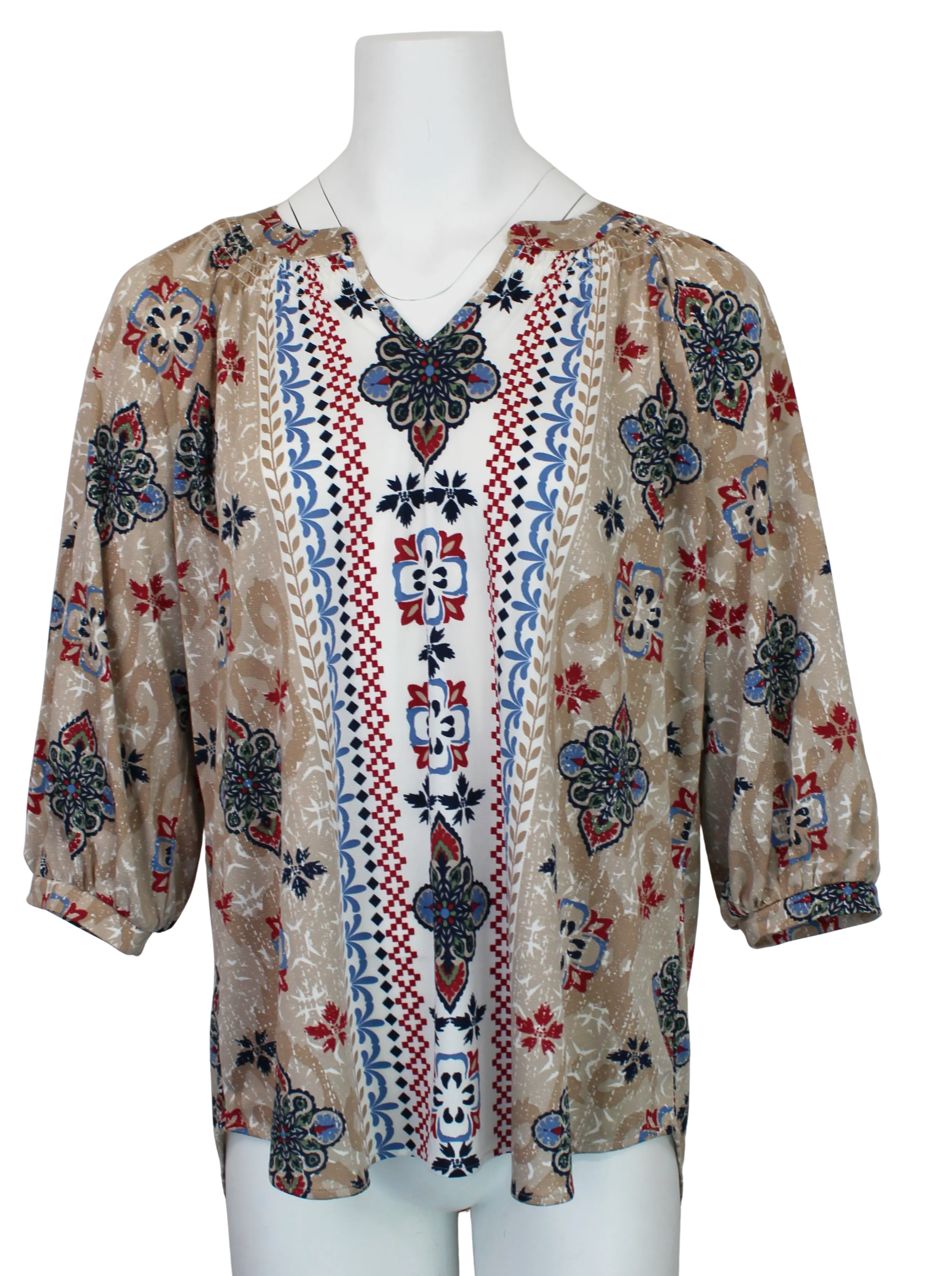 L. Hamrick Arabella 3/4 Sleeve Top – Boho Inspired Style    L HAMRICK