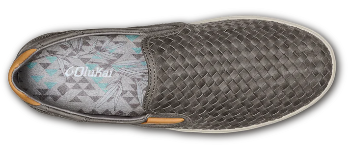 Men's OluKai Lae‘ahi Lauhala – Hand-Woven Leather Slip-On    OLUKAI