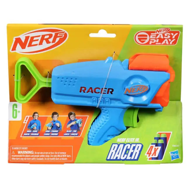Hasbro Nerf Elite Junior Racer – Easy Play Foam Blaster for Kids    HASBRO