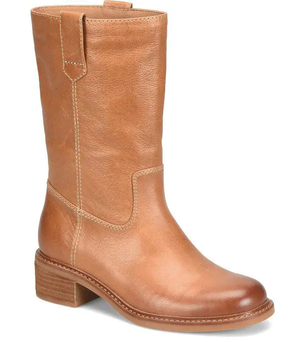 Women's Söfft Tabitha Boots – Mid-Height Leather & Suede Comfort  COGNAC / M / 10  SOFFT