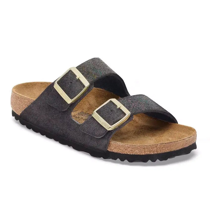 Women's Birkenstock Arizona Shimmering – Sparkling Comfort & Support  SHIMMERING BLACK / N / 41  BIRKENSTOCK