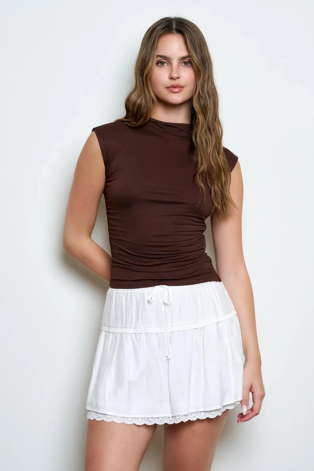Blu Pepper Upper East Side Top – Sleek Sleeveless Top with a Modern Edge