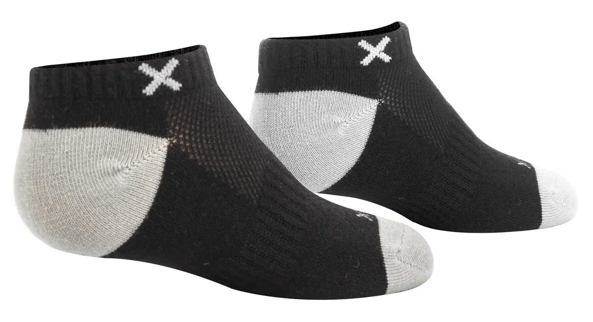 Kids’ Odd Sox Ankle Solid Core Socks (3 Pack) – Solid Black & Gray Everyday Basics    ODD SOX