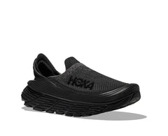 Hoka Restore TC – Sustainable Comfort for Recovery  BLACK-BLACK-MEN-S13-WOMEN-S-14  HOKA