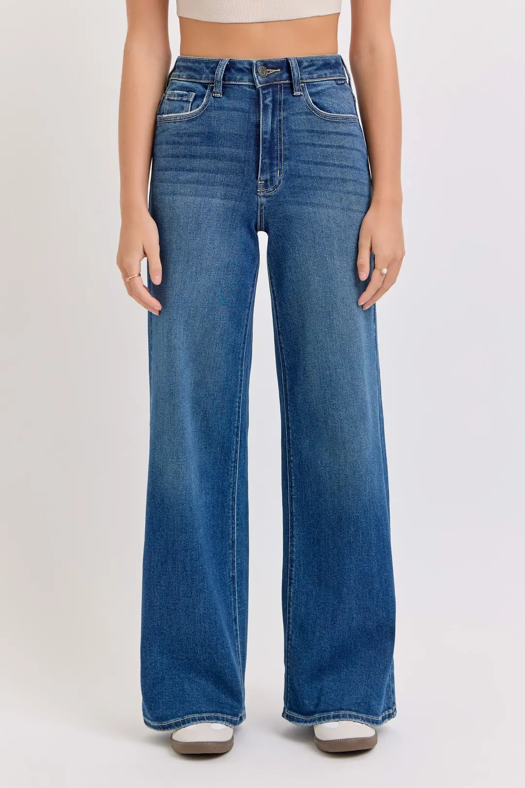 Cello Claira High Rise Wide Leg Jeans – Timeless Dark Wash Jeans