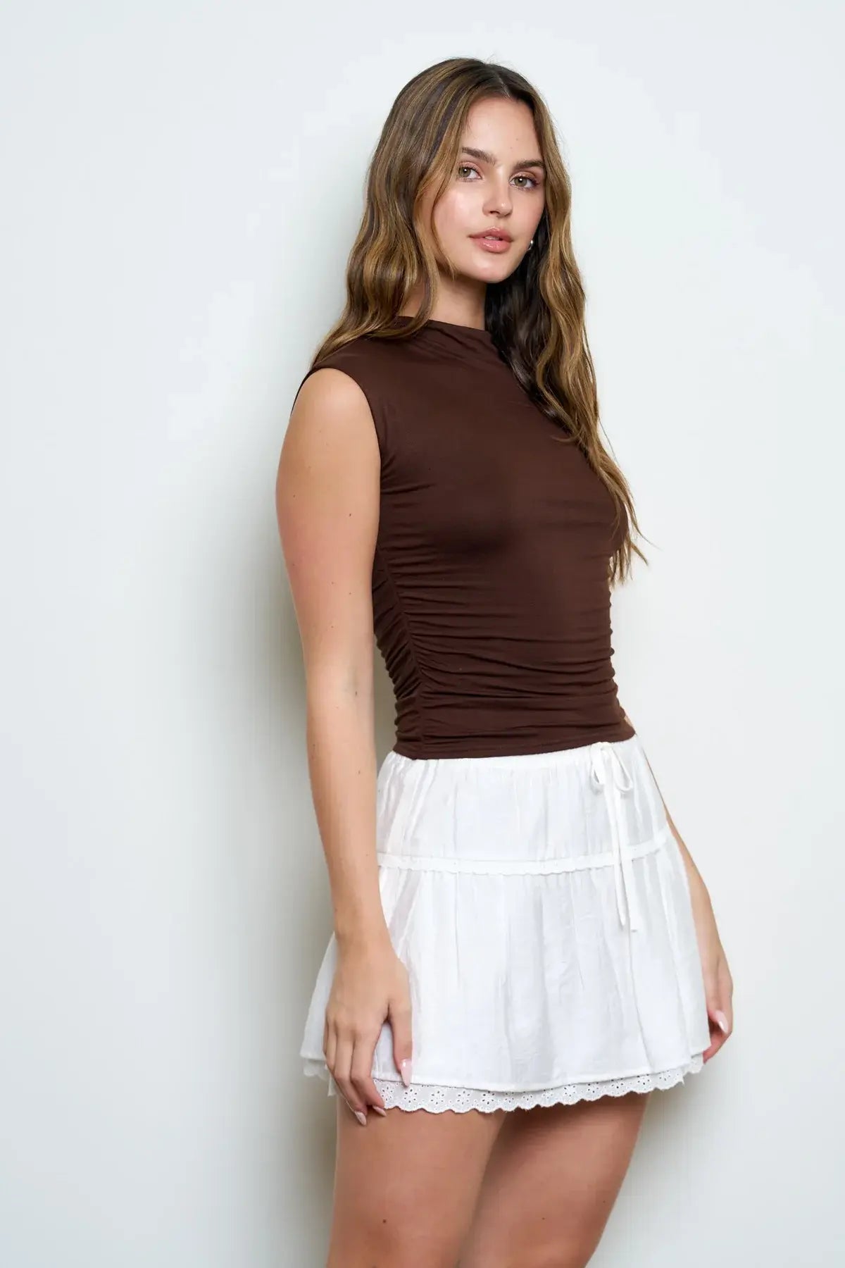 Blu Pepper Upper East Side Top – Sleek Sleeveless Top with a Modern Edge
