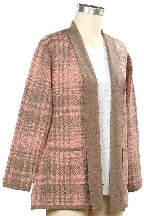 L. Hamrick Ruth Yearbook Plaid Cardi Jacket – Classic Style & Comfort    L HAMRICK