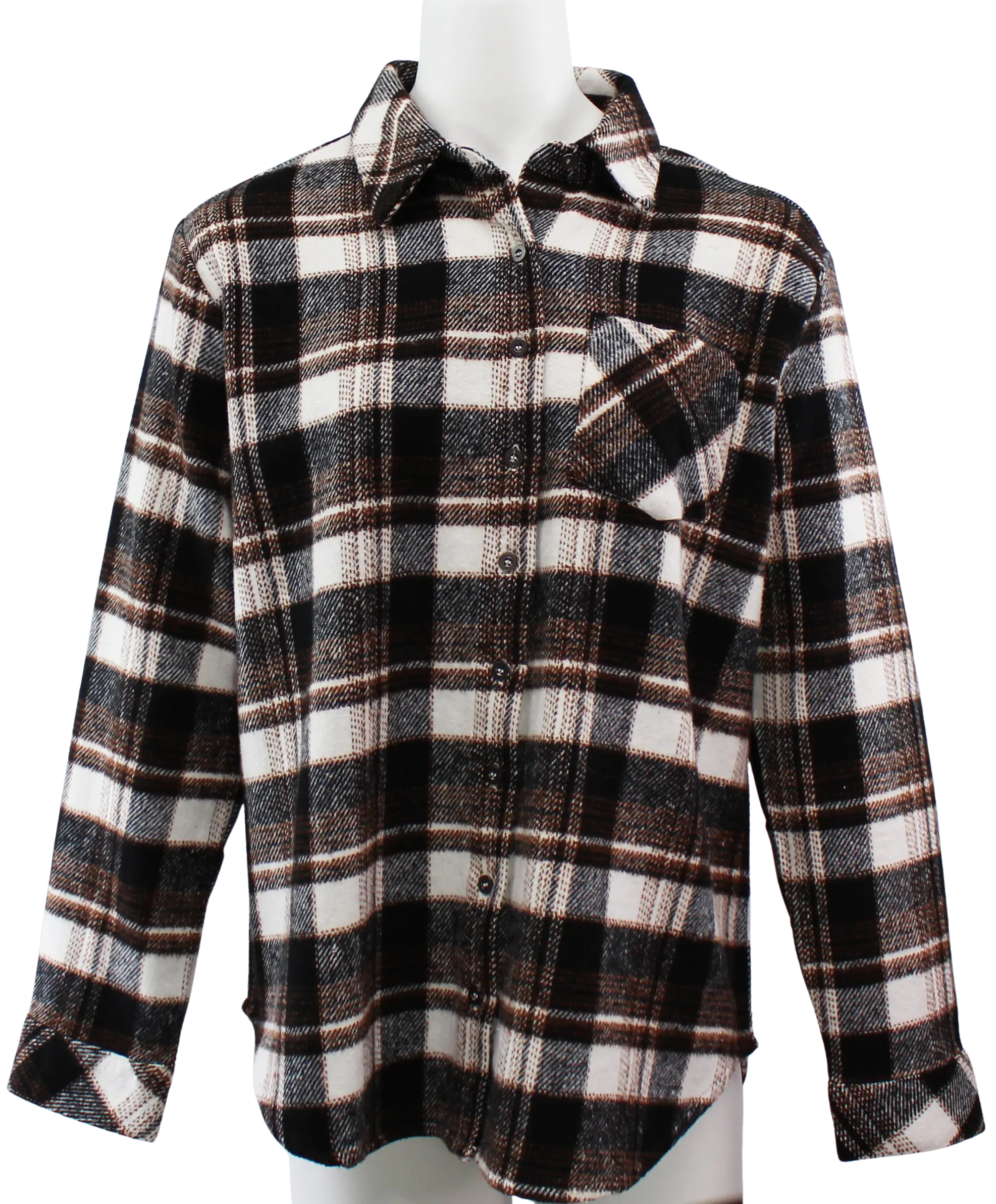 Keren Hart Pumpkin Season Shirt – Classic Fall Plaid Flannel  MULTI-STRIPE-XL  KEREN HART