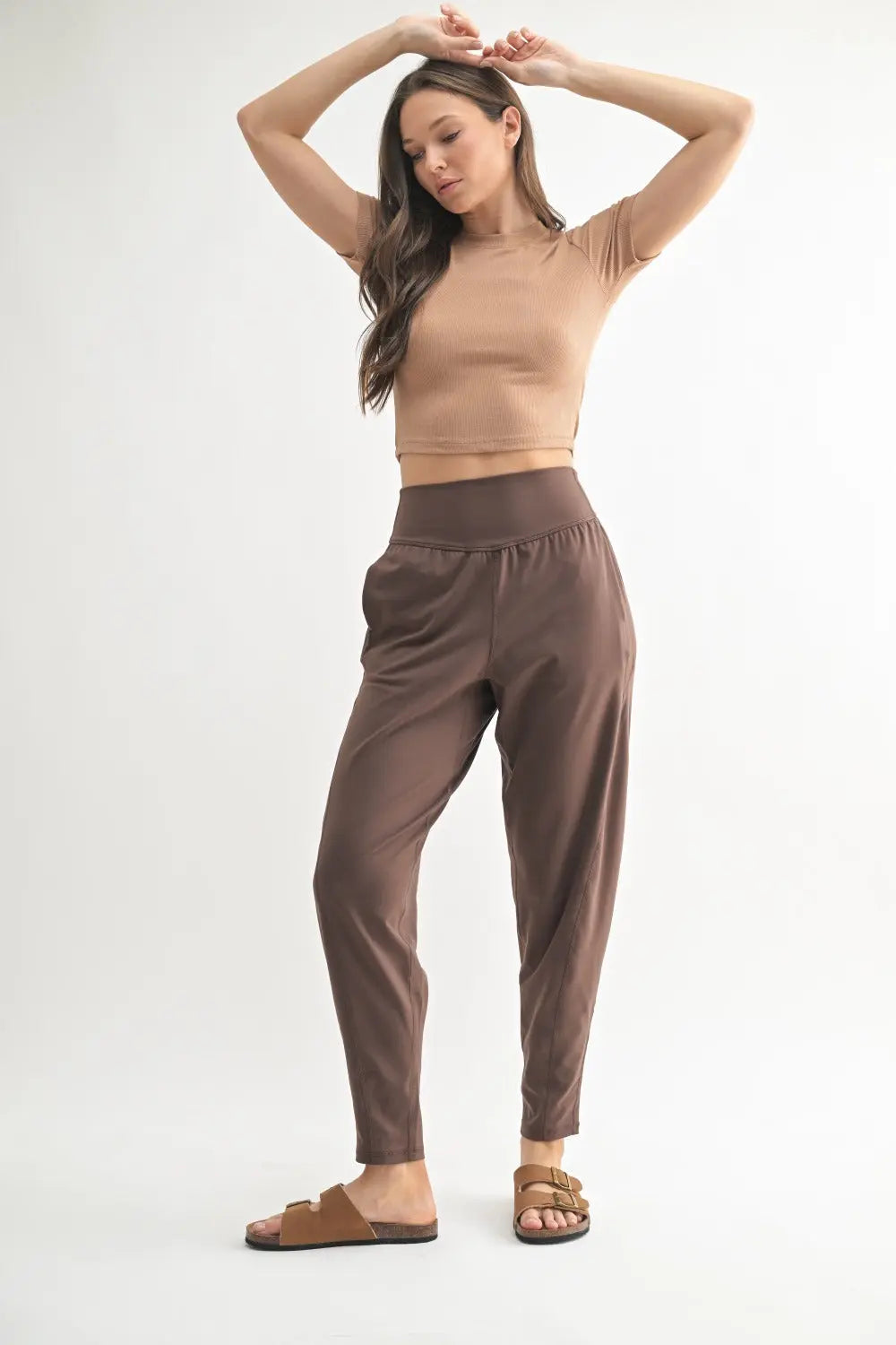 Mono B Essential Ribbed Tee – Cropped Tee for Layering or Lounging    MONO B