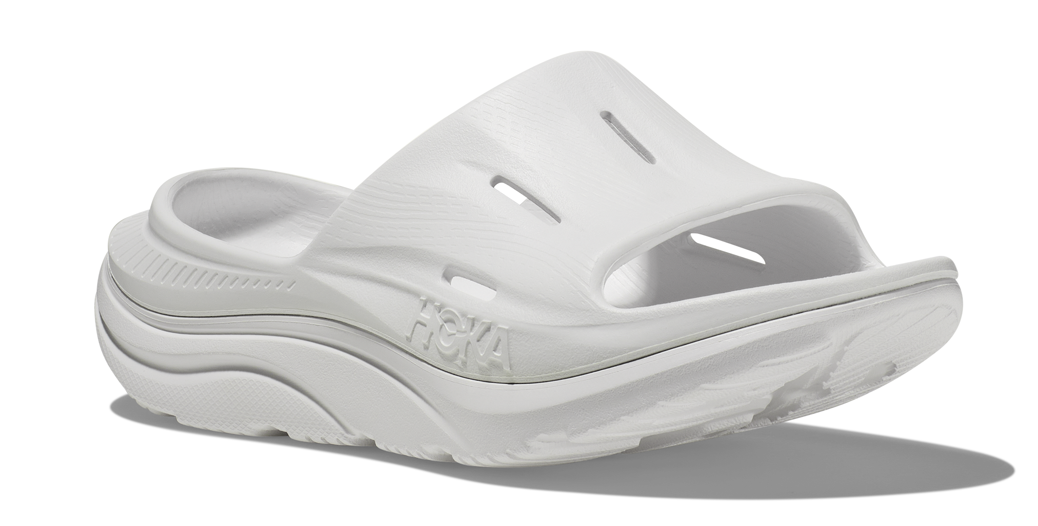 Unisex Hoka Ora Recovery Slide 3 – Ultimate Comfort & Recovery  WHITE / M8/W10  HOKA