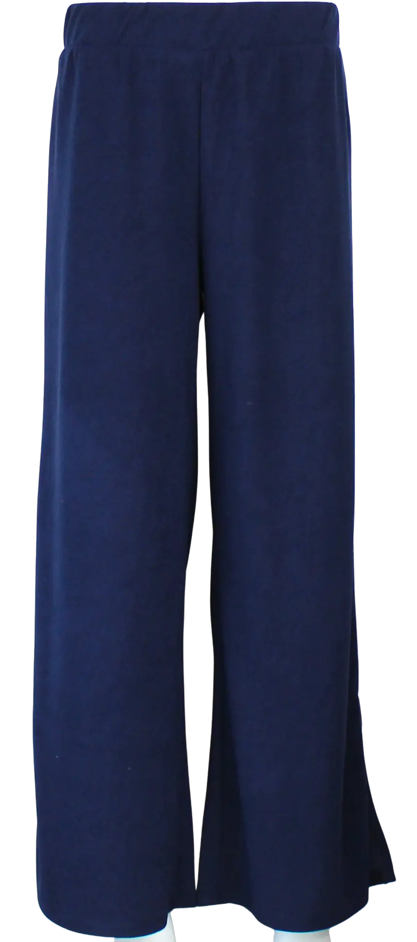 Keren Hart Terry Knit Pants – Soft Wide-Leg Lounge Essentials  NAVY-XL  KEREN HART