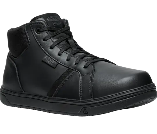 Men's Keen Utility Kenton Mid PTC Soft Toe – Durable Waterproof Work Shoes  BLACK/BLACK / 2E / 7  KEEN UTILITY
