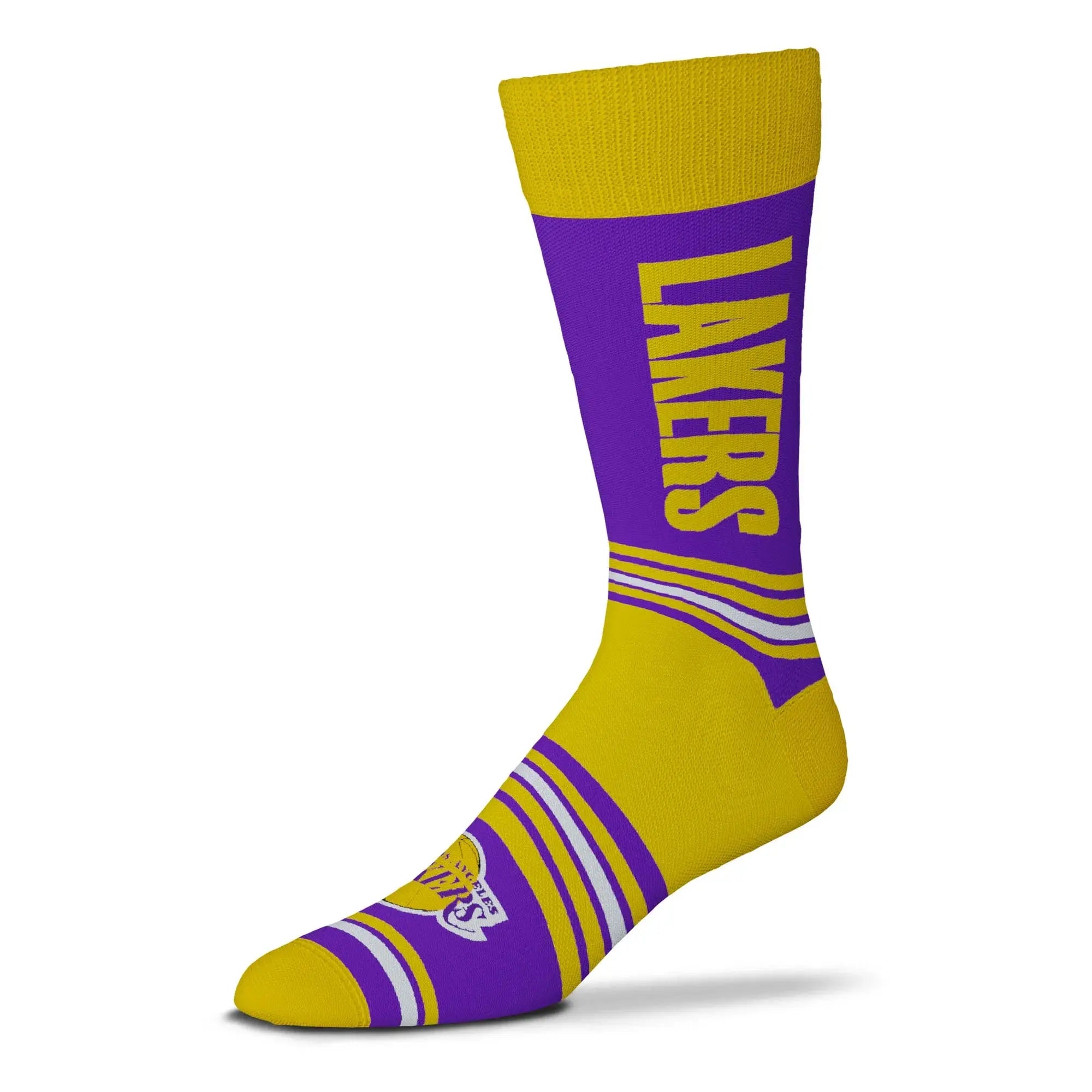 FBF Originals NBA Go Team Socks – Stylish Game Day Comfort  LA LAKERS / OSFM  FBF ORIGINALS