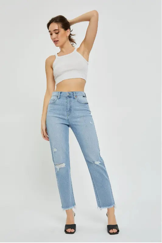 Cello Jeans High Rise Mom Jeans – Relaxed, Flattering Style