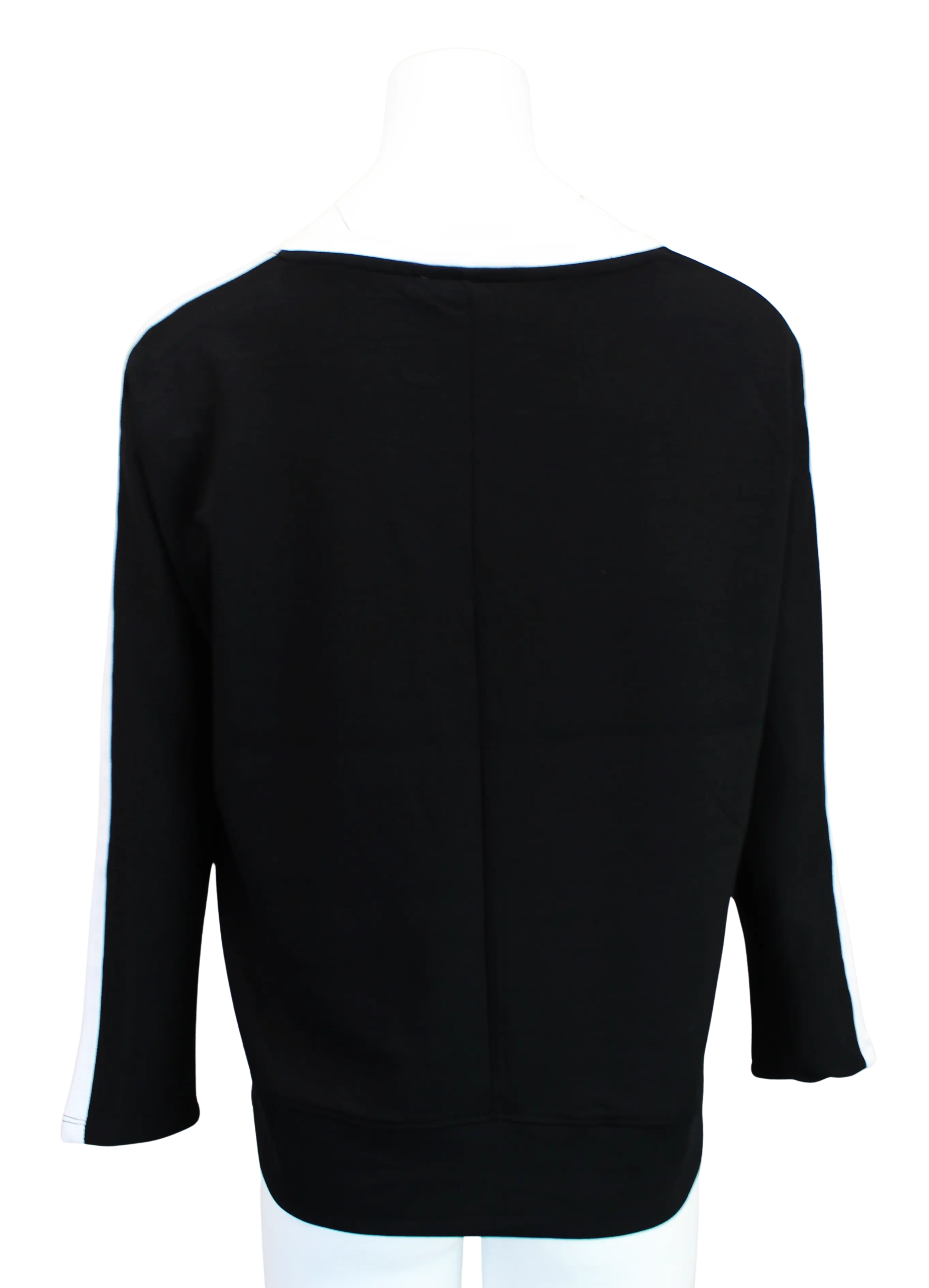 Keren Hart Kaitlin Pullover – V-Neck Contrast Sleeve Top    KEREN HART