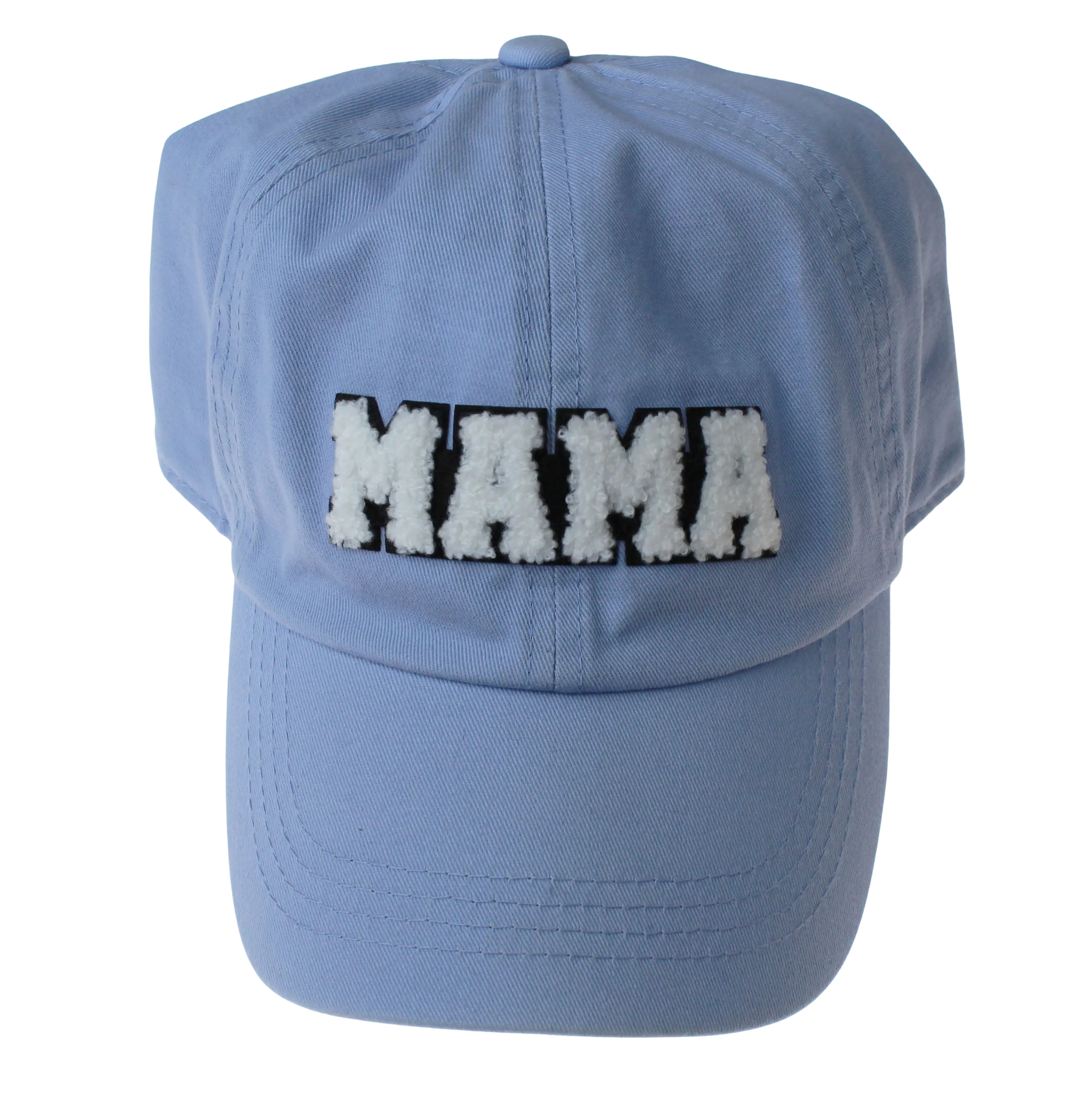 Joia Accessories Fuzzy Mama Hat – Stylish Cap for Moms  LIGHT BLUE/WHITE  JOIA TRADING CO.