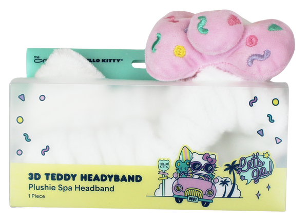 Joia Hello Kitty 3D Teddy Headband – Plush Spa Hair Band    JOIA TRADING CO.