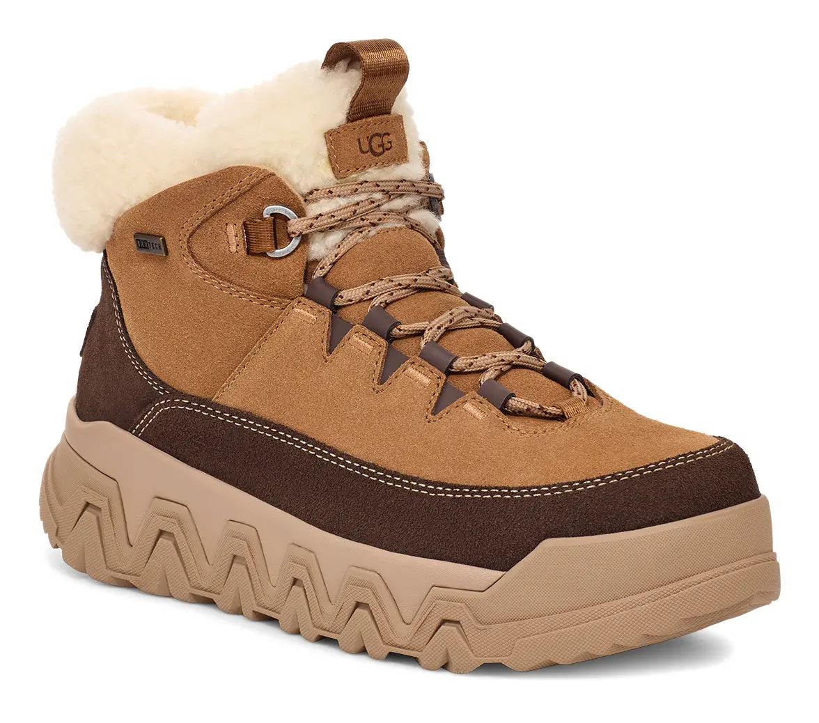 UGG Women's TerreTrail Cozy Lace – Waterproof, Warm & Eco-Friendly  CHESTNUT-10  UGG