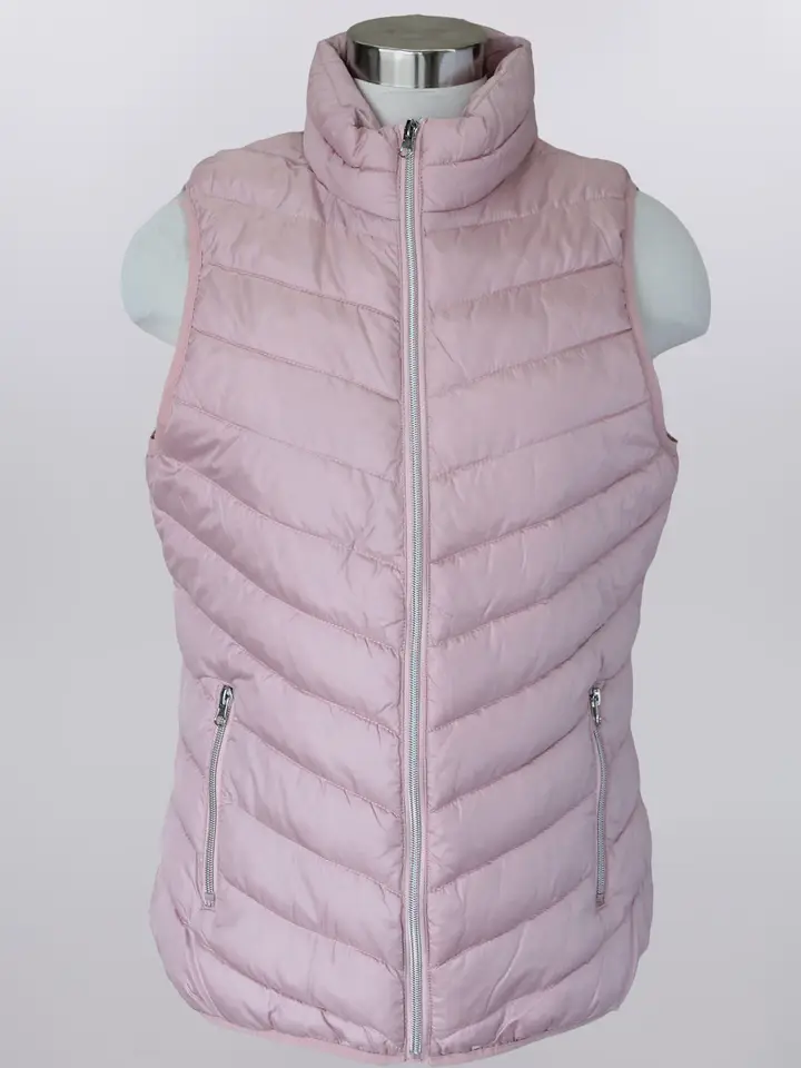 Keren Hart Chevelle Quilted Zip Vest – Lightweight Layering Essential  BLUSH / XL  KEREN HART