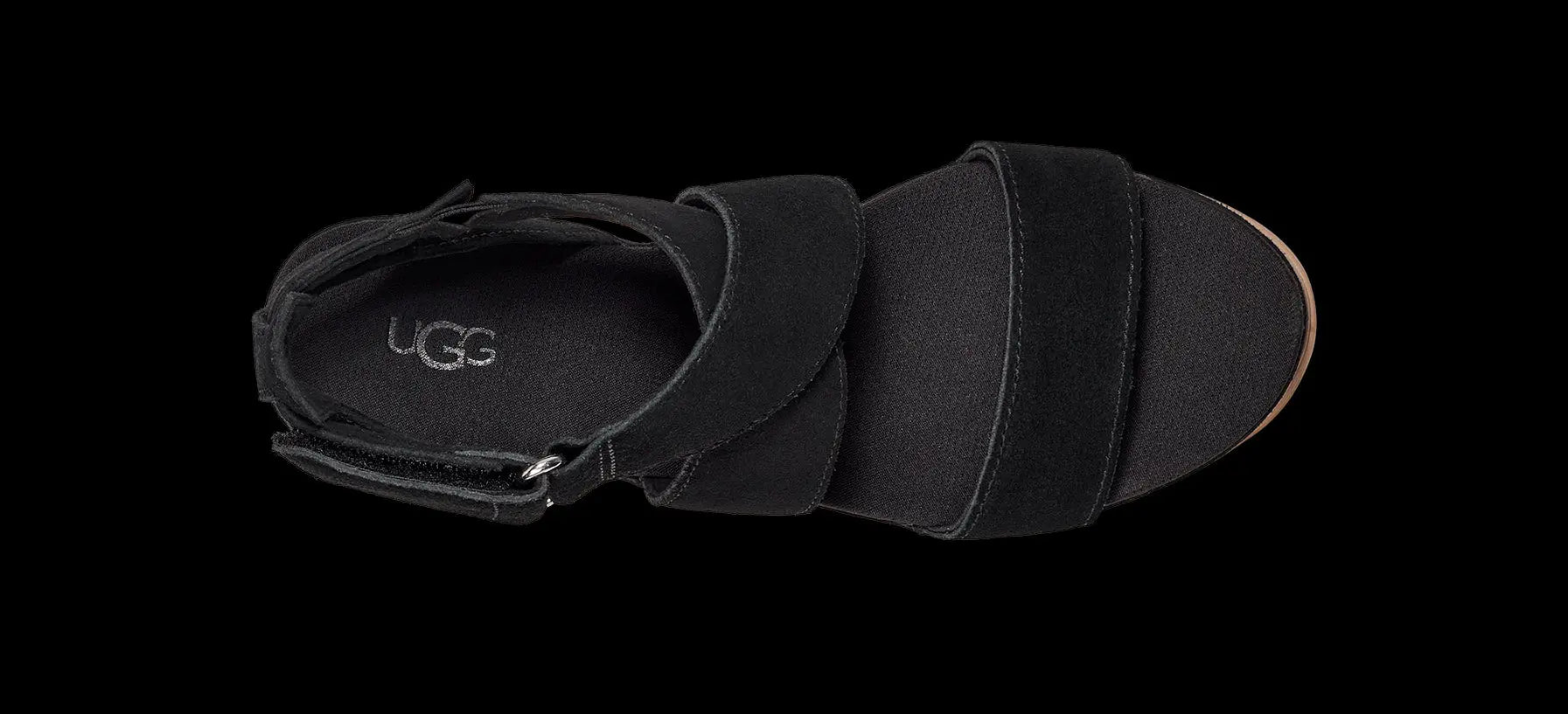 Women's UGG Ileana Ankle – Suede Wedge Sandal with Jute Wrap