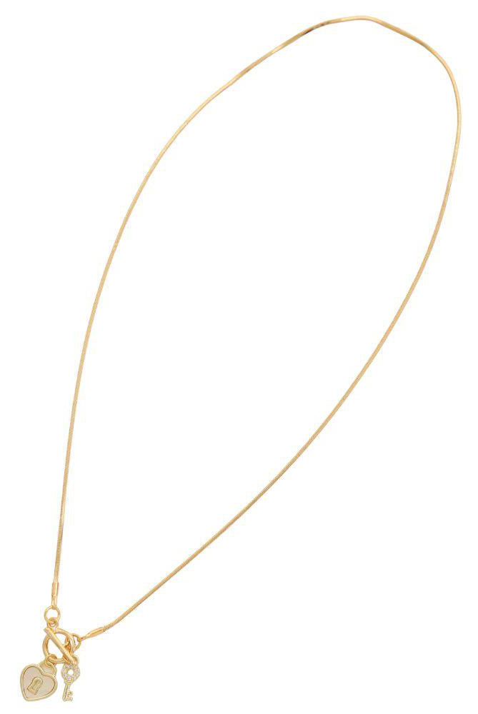 Joia Key to My Heart Necklace – Heart & Key Romance Charm Jewelry    JOIA TRADING CO.