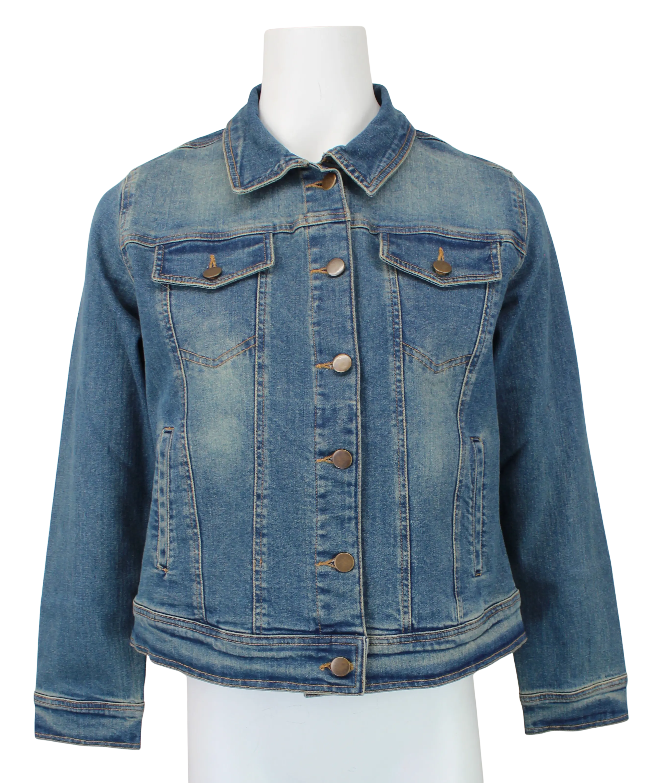 Keren Hart Chloe Denim Jacket – Classic Stretch Denim for Everyday Style  DENIM / XL  KEREN HART