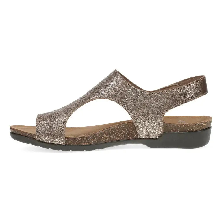 Women's Dansko Reece Waxy Burnished Sandal – Style Meets All-Day Comfort    DANSKO