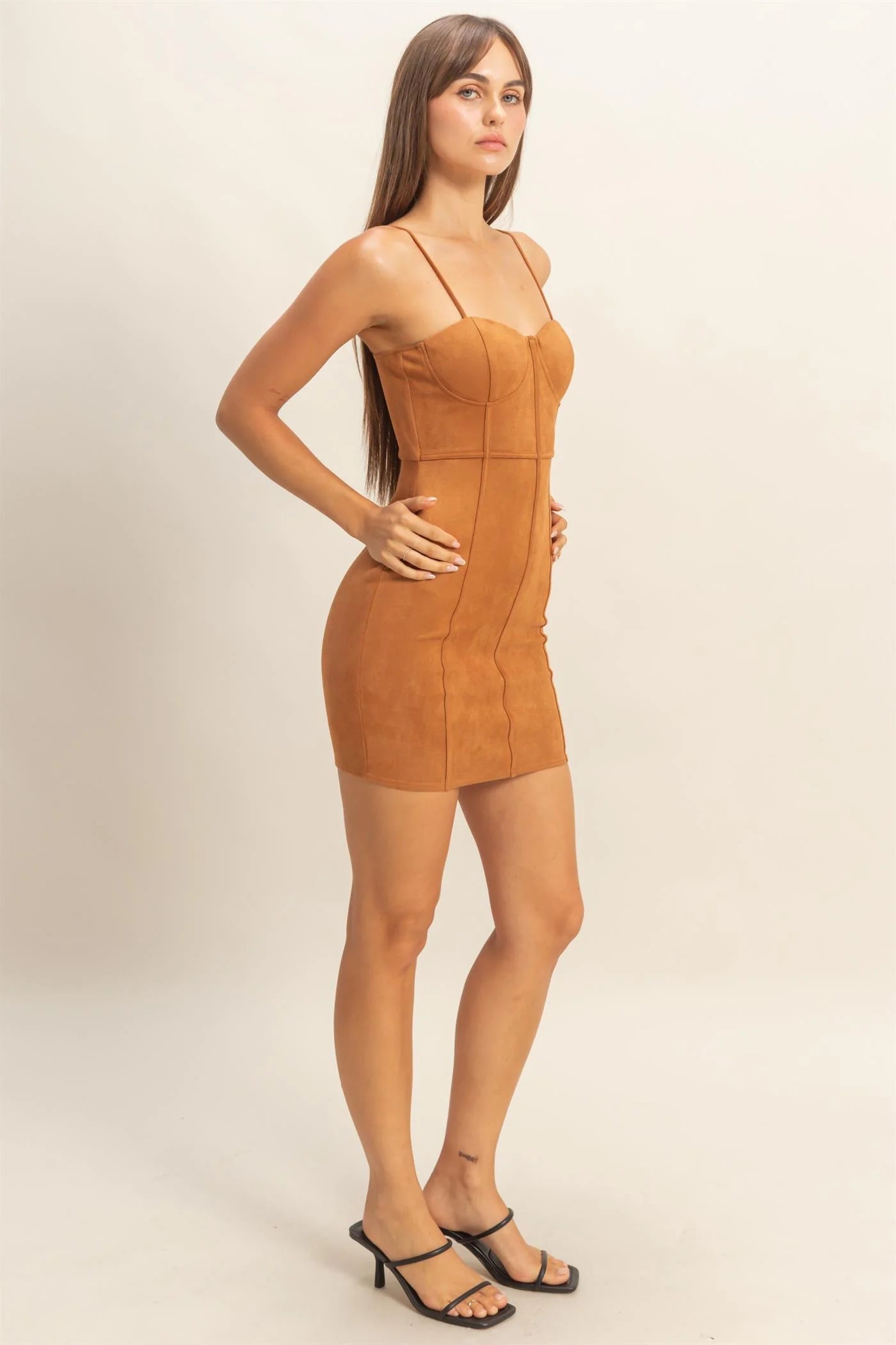 Hyfive Vixen Corset Dress – Sweetheart Neck Bodycon Mini    HYFIVE INC