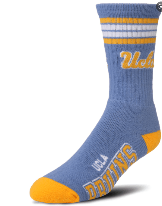 College Team 4 Stripe Deuce Socks - Joy-Per's Shoes