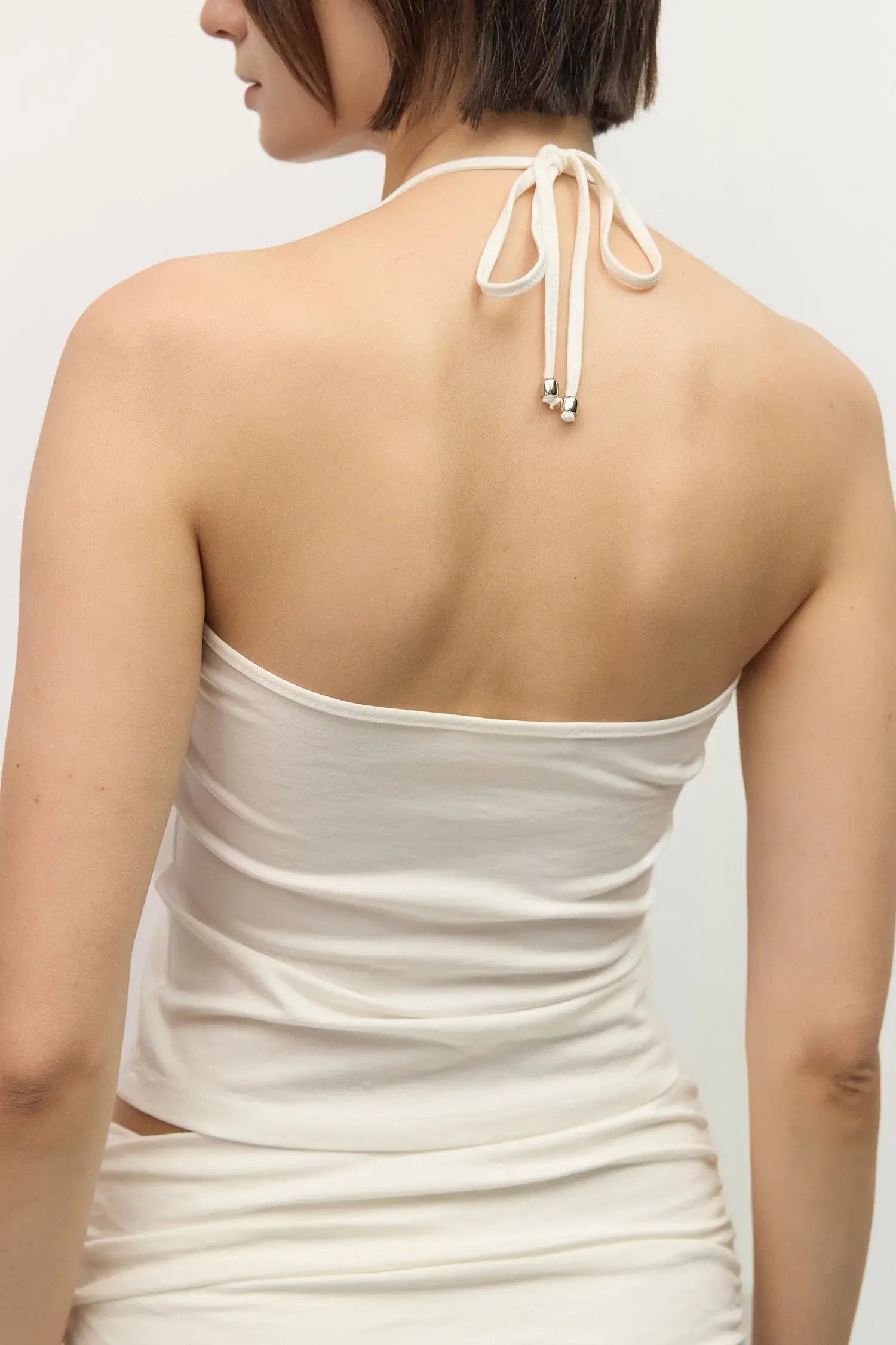 Mod Ref Off Duty Darling Halter Top – Fitted Adjustable Halter Top