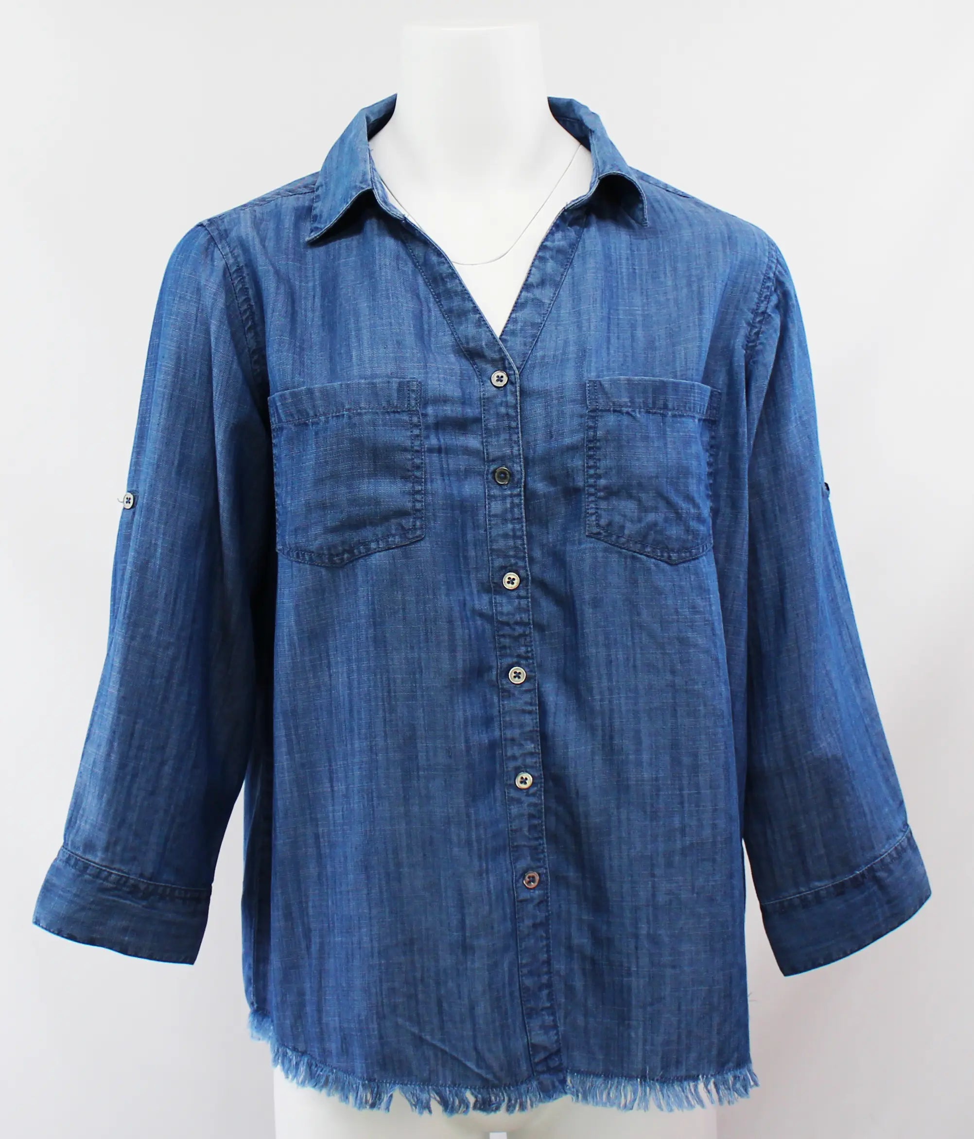 Keren Hart Ivy Denim Shirt – Lightweight, Stylish & Eco-Friendly  BLUE-XL  KEREN HART