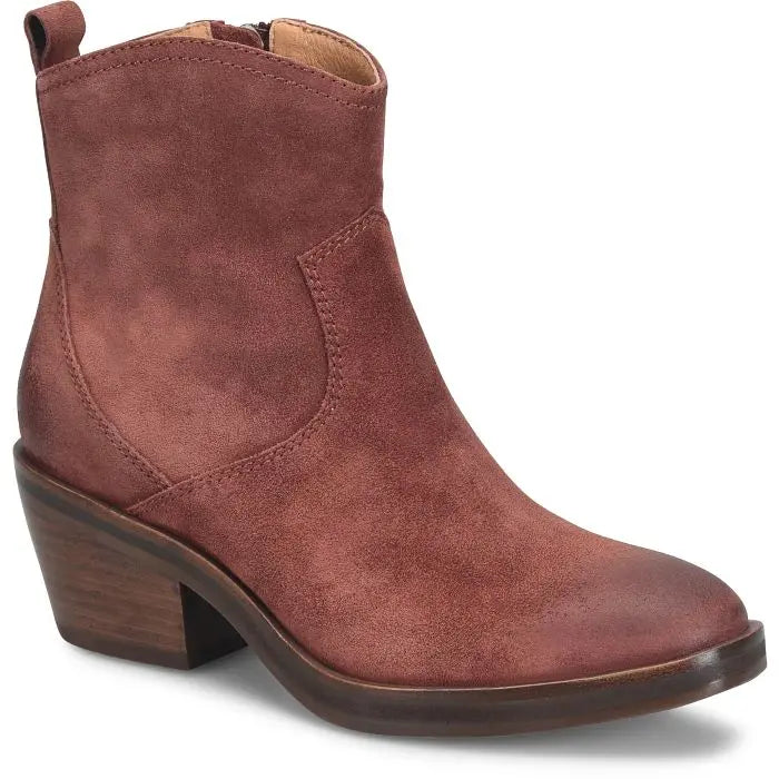Women's Sofft Shaelynn – Leather Western-Inspired Short Booties  PORTO RED / M / 9  SOFFT