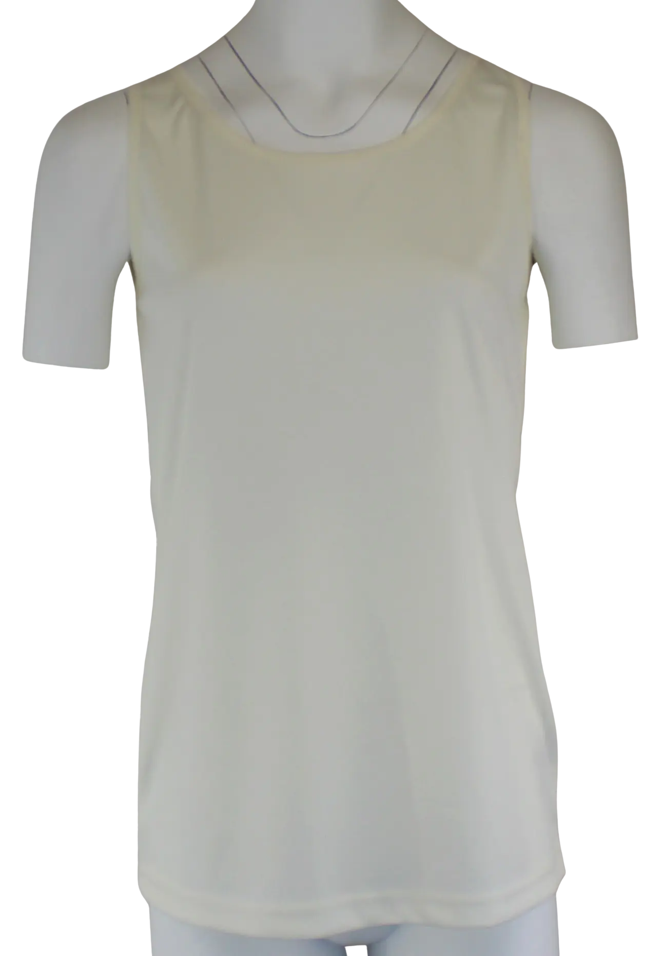 Keren Hart Knit Top – Refined Sleeveless & Classic Round Neck Top  IVORY / XL  KEREN HART