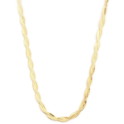 Joia Twisted Grace Necklace – Textured Chain Necklace