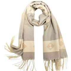 Joia Evening Stroll Scarf – Soft Lightweight Fringe Wrap    JOIA TRADING CO.