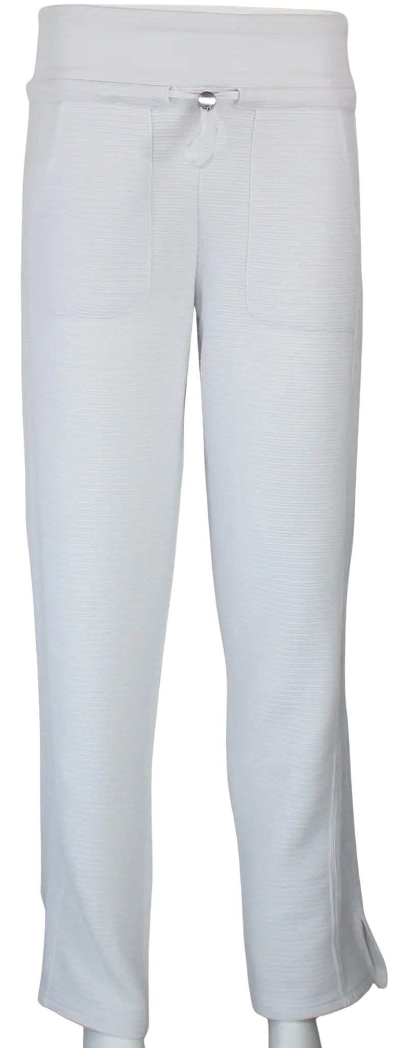 Keren Hart Leslie Pants – Ribbed Drawstring Cropped Lounge Pant  WHITE-XL  KEREN HART