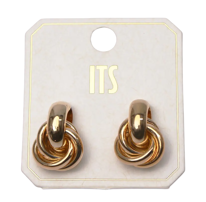 Joia Accessories Nora Twist Post Earrings – Classic Gold Twist Design    JOIA TRADING CO.