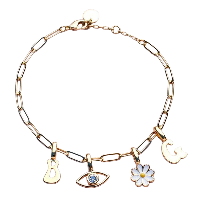 Pura Vida Harper Paperclip Chain Bracelet – Add Your Favorite Charms    PURA VIDA BRACELETS