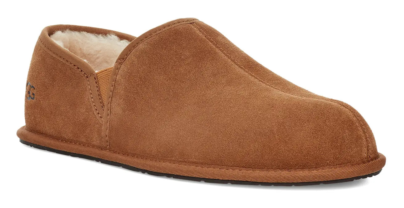 Men’s UGG Scuff Romeo II – Cozy Suede Slippers with Plush Wool Lining  CHESTNUT-14  UGG