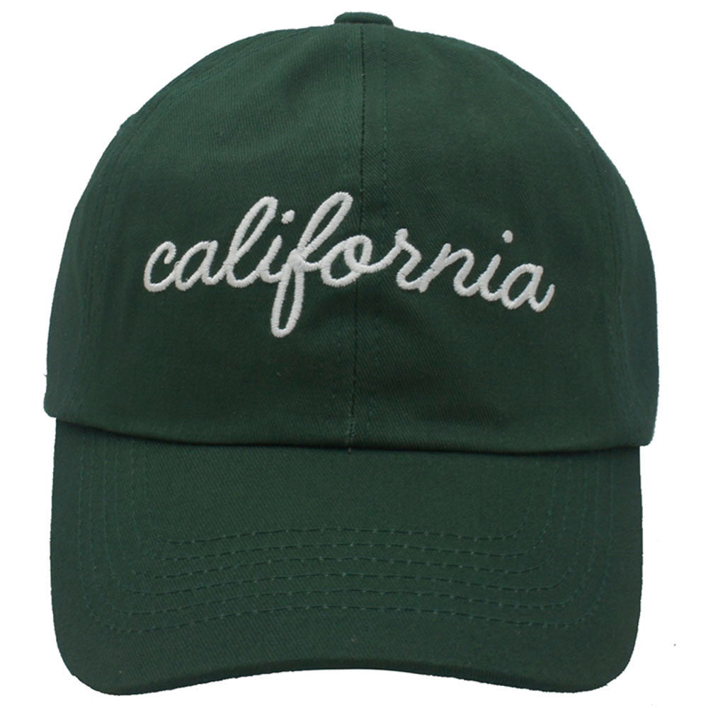Joia Accessories California-Cursive Lettering Ballcap – Trendy West Coast Style    JOIA TRADING CO.