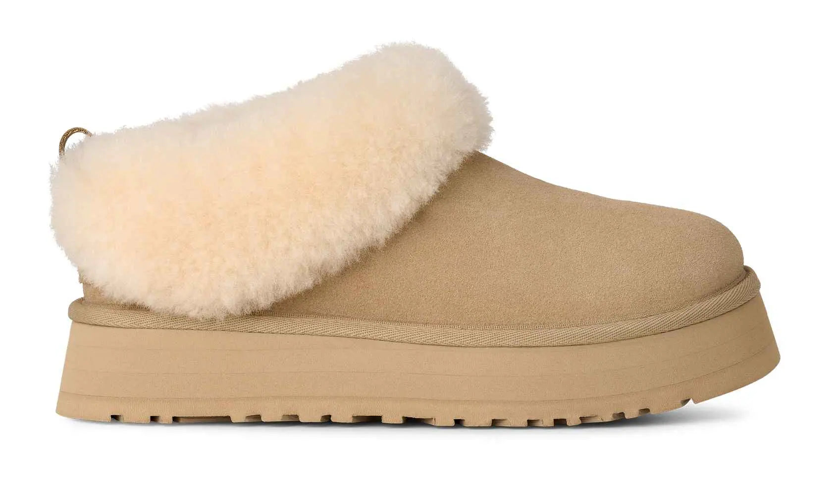 Women’s UGG Tazzelle – Cozy Sheepskin Indoor-Outdoor Platform Slipper    UGG