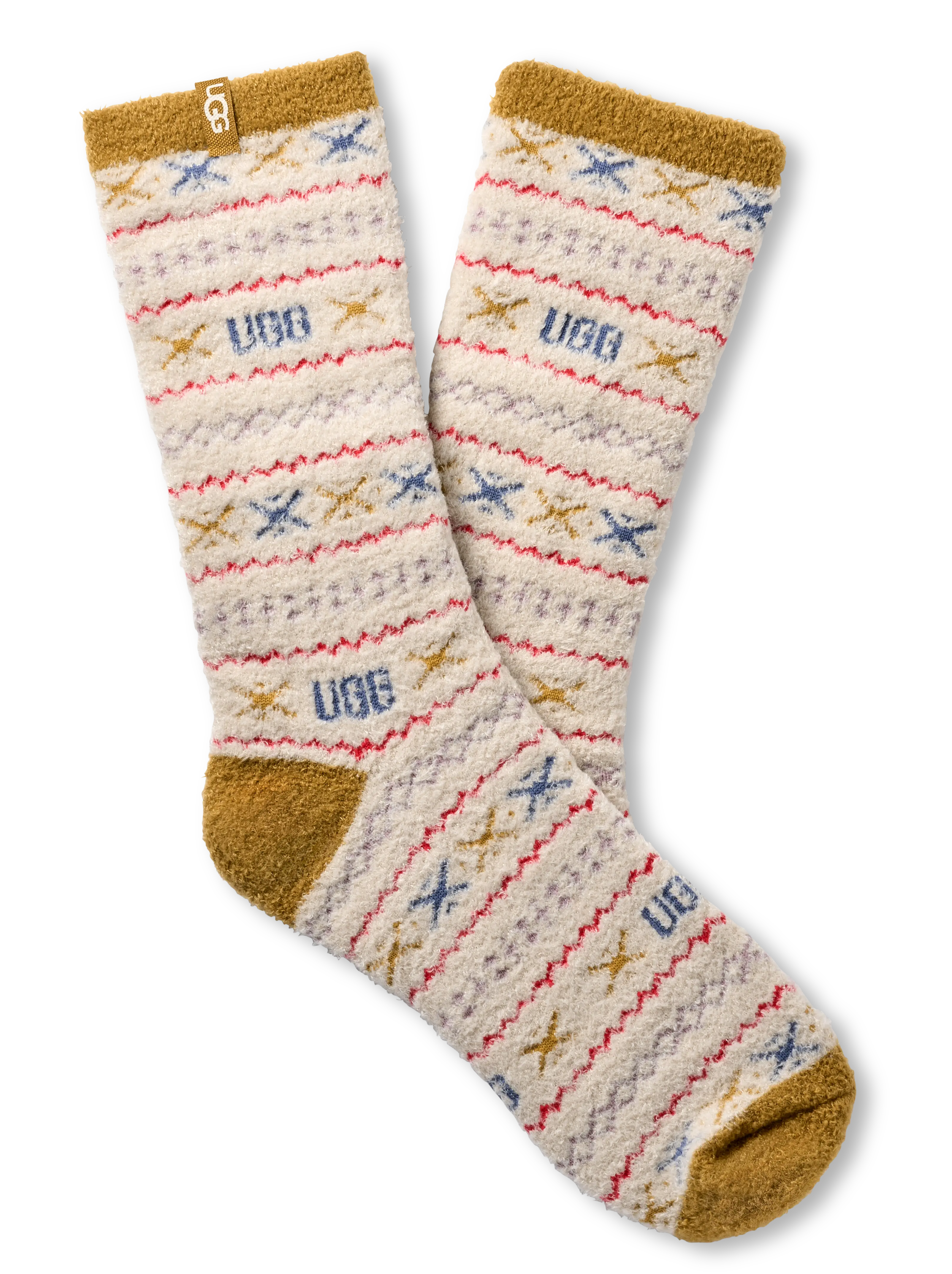 Women's UGG Leslie Graphic Crew Socks – Cozy Knit with Stylish Pattern    UGG
