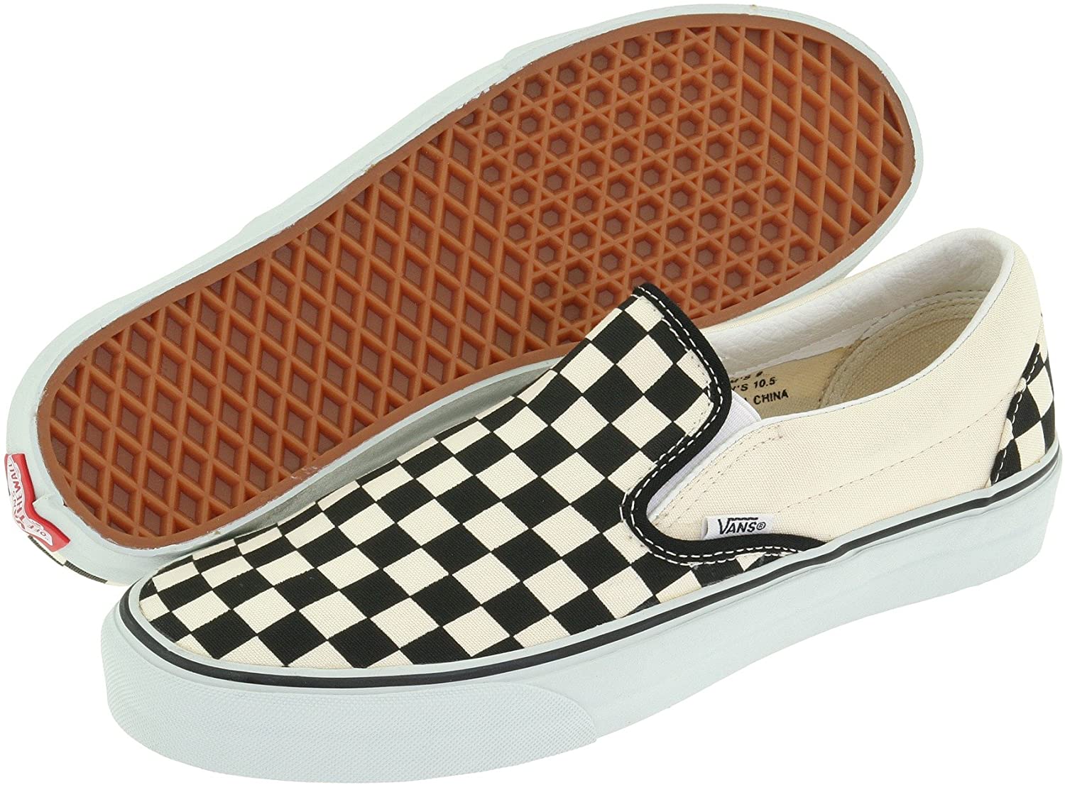 Checkerboard Slip-On Shoes