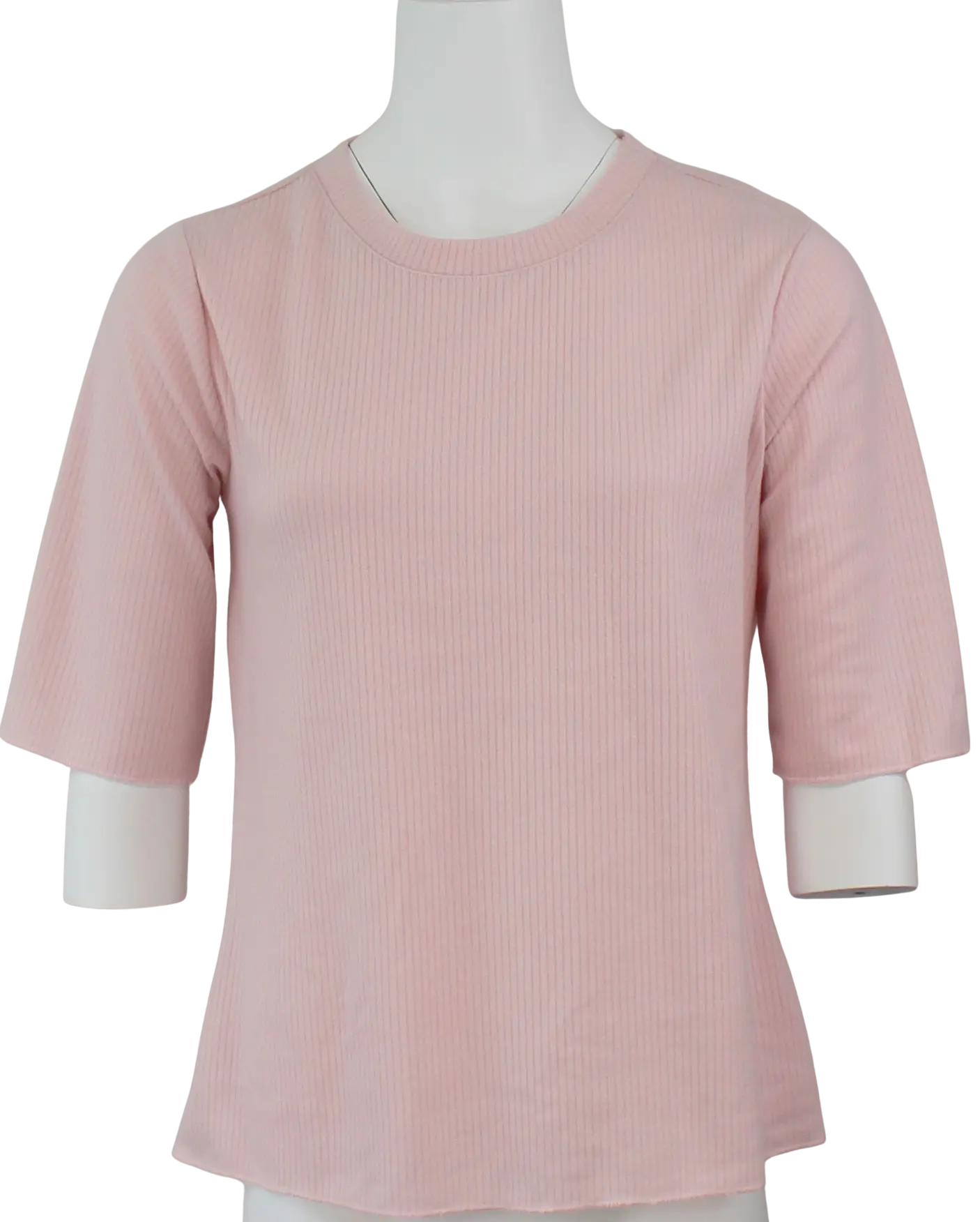 Keren Hart Katy Knit Top – Ribbed, Fitted Everyday Essential  PINK-XL  KEREN HART
