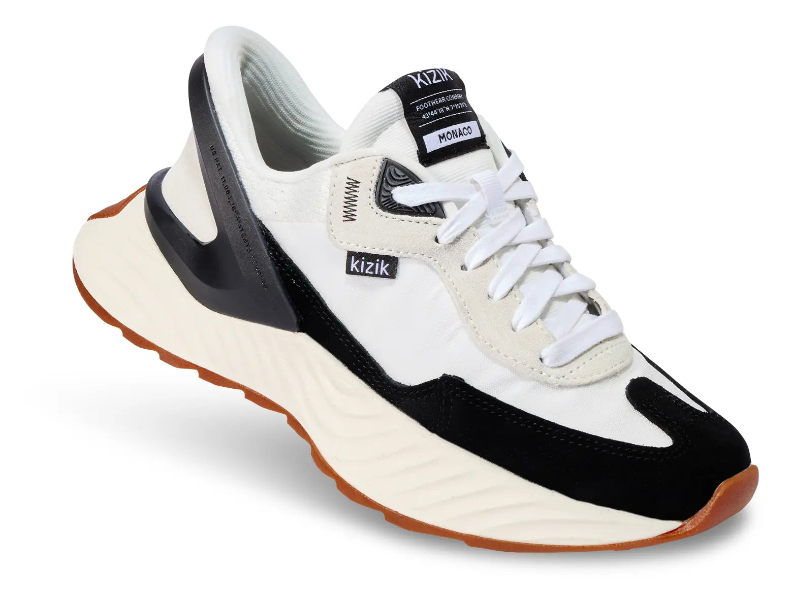 Women's Monaco  WHITE-BLACK-B-10  KIZIK