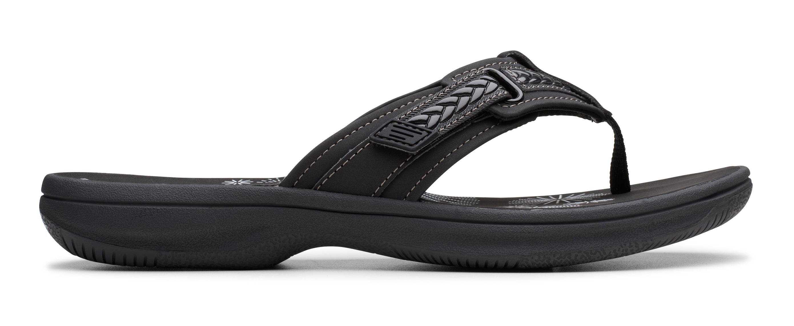 Women's Clarks Breezey Sun Sandals – Cloudsteppers Adjustable Flip Flops    CLARKS